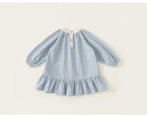 فستان خريفي مستورد منقوش